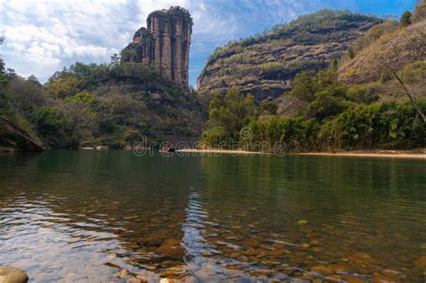 View On The Nine Bend River In The Wuyishan Scenic Area In The Fujian