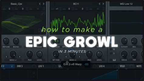 Epic Growl In Minutes Como Hacer Un Growl Pico De Dubstep En