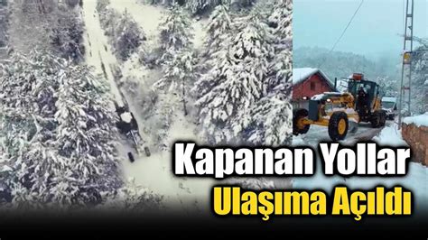 Karabükte kar sonrası kapanan köy yolları yeniden ulaşıma açıldı YouTube