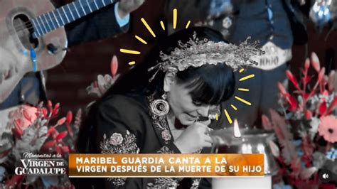 Maribel Guardia Rompe En Llanto Al Cantarle A La Virgen De Guadalupe Y