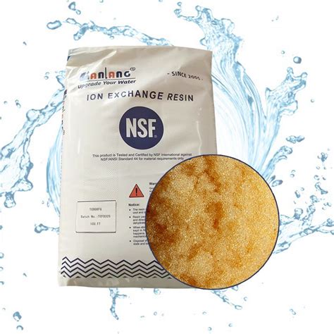 Lanlang 001 8 Polyester Softening Resin Food Grade NSF Ion Exchange