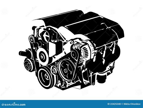Vector engine stock vector. Image of fuel, move, petrol - 22425348