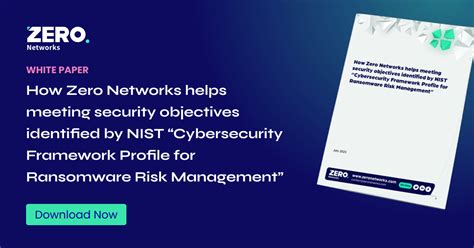 How Zero Networks Helps Meeting Security Objectives Identified By Nist