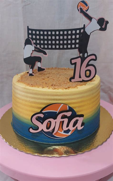 Bolo De Volei De Areia - bolo volei de praia feminino | Bolos de vôlei, Bolos de aniversário de ...