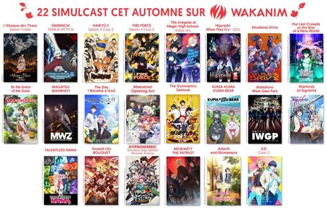 Wakanim Dévoile Ses 22 Simulcast De Cet Automne