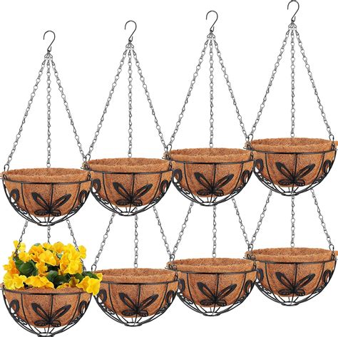 Amazon Didaey Pcs Inch Metal Hanging Planter Basket With