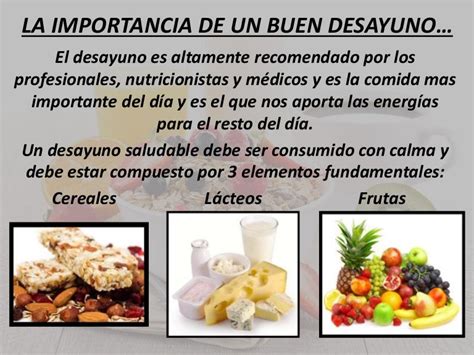 La Importancia De Un Buen Desayuno