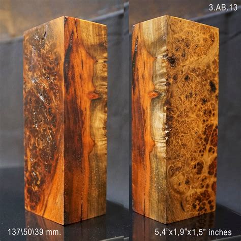 Amboyna Burl Stabilized Wood Very Rare Premium Blank For Etsy