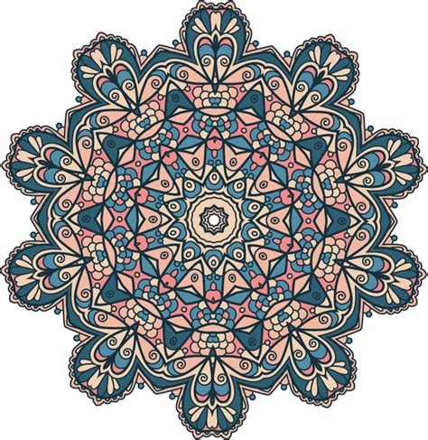 Vinilo Decorativo Mandala Vintage Colorido TenVinilo