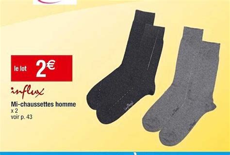 Promo Mi Chaussettes Homme Influx Chez Cora Icatalogue Fr