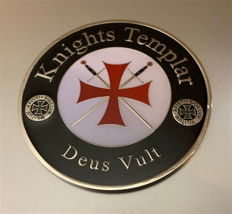 Knight Templar Auto Emblem Metallic With Adhesive Backing Etsy