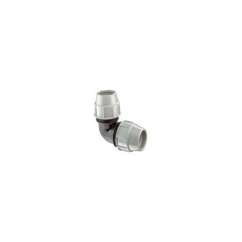 Coude Compression Gal Diam Tre Mm Pour Tube Pe Plasson