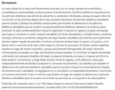 Zona De Salud De Ofra Guía Dietética 2021 Para Mejorar La Salud Cardiovascular ─declaración