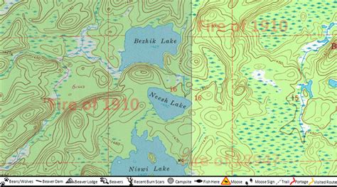 bezhik lake topo map