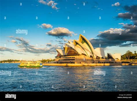 Sydney Opera House At Sunset Unesco World Heritage Site Sydney New