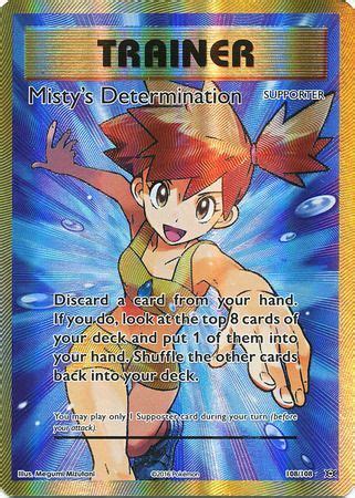 Misty S Determination 108 108 Full Art Ultra Rare XY Evolutions