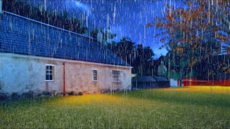 Sleep Instantly With Heavy Rain At Night Soothing Rain Sounds For