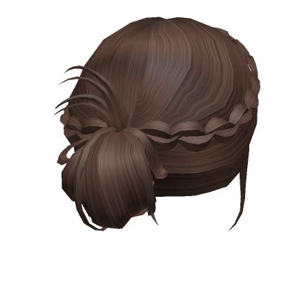 Est Tica Messy Y K Low Clipped Bun Brown Roblox