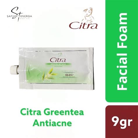 Jual Citra Green Tea Anti Acne Facial Foam Facial Foam 9gr Sabun Cuci