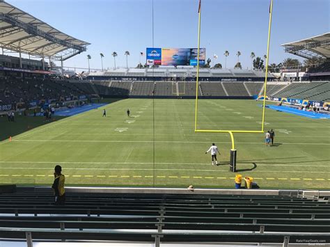 Section 121 Guide and Seating Map at Dignity Health Sports Park 24