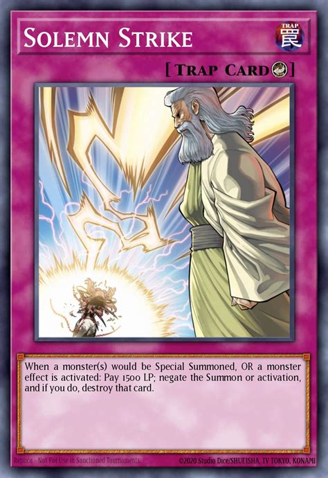 Solemn Strike - Card Information | Yu-Gi-Oh! Database