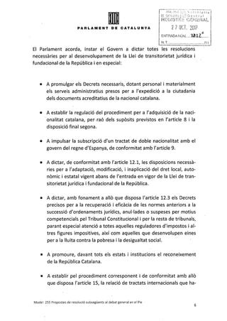 Propuesta Juntsxsi Y La Cup Declaraci N De Independencia Pdf