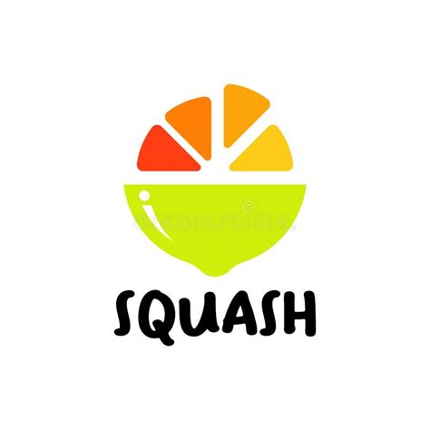 Squash Logo Design Concept Vector Stock Illustration - Illustration of ...