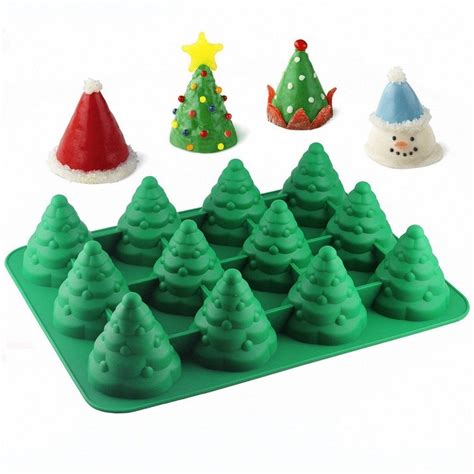 3D Christmas Tree Silicone Mold Xmas Tree Pan Cake Mold 12 Etsy