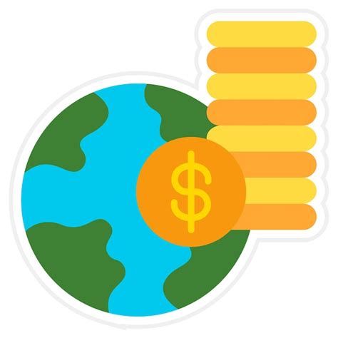 Premium Vector World Financial Icon