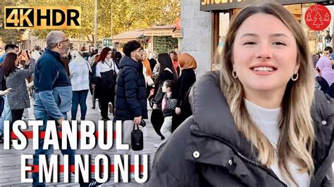 Istanbul Turkey Eminönü Sirkeci Spice Bazaar Walking Tour 4K YouTube