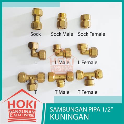 Jual Sambungan Pipa Kuningan Fitting Pe Air Panas Water Heater