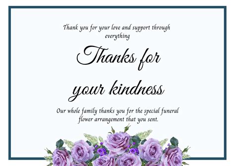 Funeral Thank You Notes Sample Wording, 41% OFF