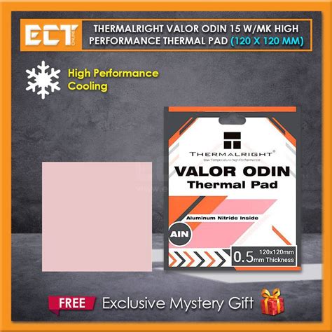 Thermalright Valor Odin 15 W Mk High Performance Thermal Pad 95 X 50 Mm 120 X 120 Mm For