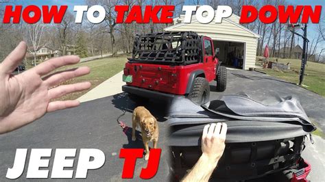 How To Take The Top Down Jeep Tj Youtube