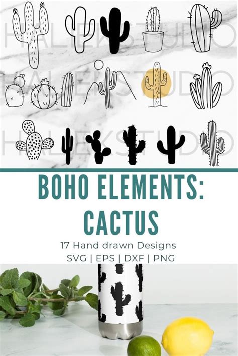 17 Cactus SVG Bundle Cactus Succulents Svg Files Cut Files Etsy