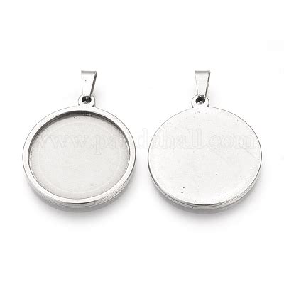 Pendentifs De Supports De Cabochon En Acier Inoxydable En Gros Pour