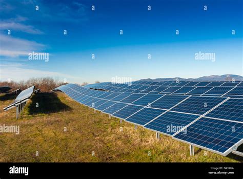 Electricity Generating Solar Panel Stock Photo Alamy