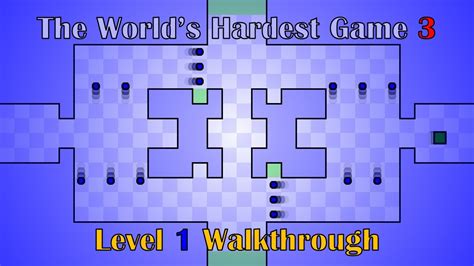 The World S Hardest Game 3 Level 1 Walkthrough YouTube