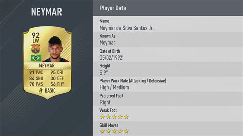 Fifa 17 Player Ratings Fifplay