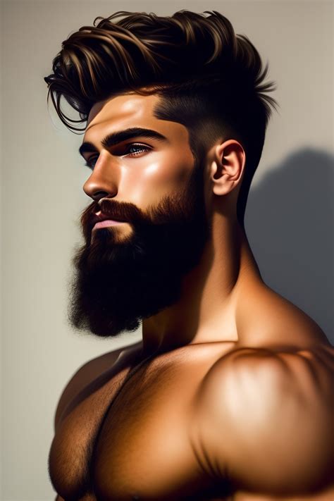 Lexica Dessine Moi Un Homme De 20 Ans Il Mesure 1m88 Il A Une Barbe