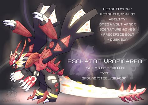 Pokemon Fusion Commission Eschaton Orozmarem By Ozonefruit On Deviantart