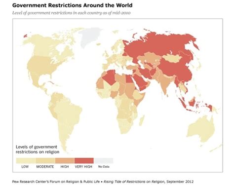 Clerical Whispers New Study Finds Rise In Religious Restrictions Worldwide