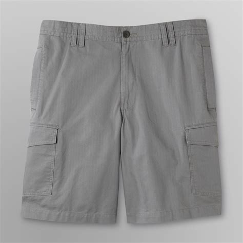 Basic Editions Mens Comfort Waist Cargo Shorts