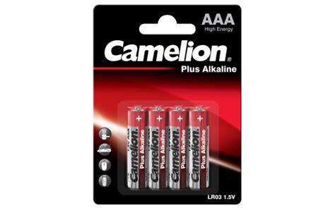 Micro Batterie CAMELION Plus Alkaline 1 5 V Typ AAA LR03 4er Blister