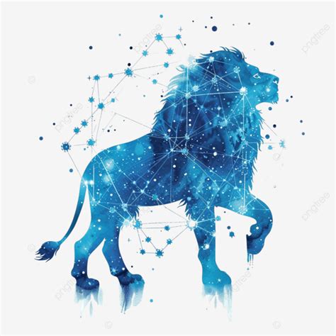 Zodiac Leo Constellation Over White Zodiac Leo Constellation PNG