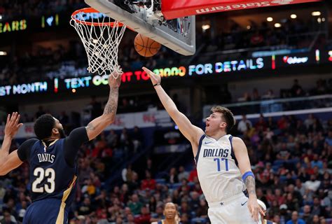 Davis Pelicans Hold Off Doncic Led Mavs 114 112