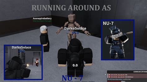 SCP Roleplay Running Around As Nu 7 YouTube