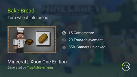 Bake Bread Achievement In Minecraft Xbox One Edition