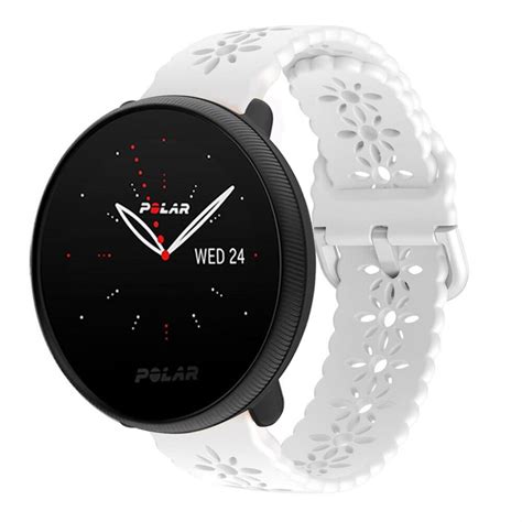 Polar Ignite 3 Siliconen Bandje Met Patroon Wit Smartwatchbanden Nl