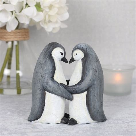 Penguin Partners Ornament Cute Gift For Her Gift For Him Etsy